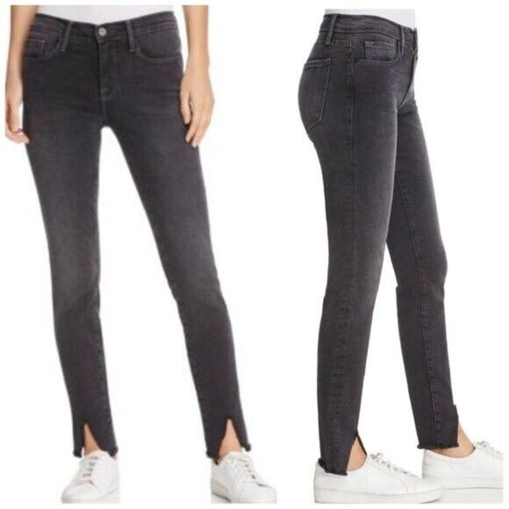 FRAME Jeans‎ in Drover  Le Skinny de Jeanne Slit-Hem Women size 27